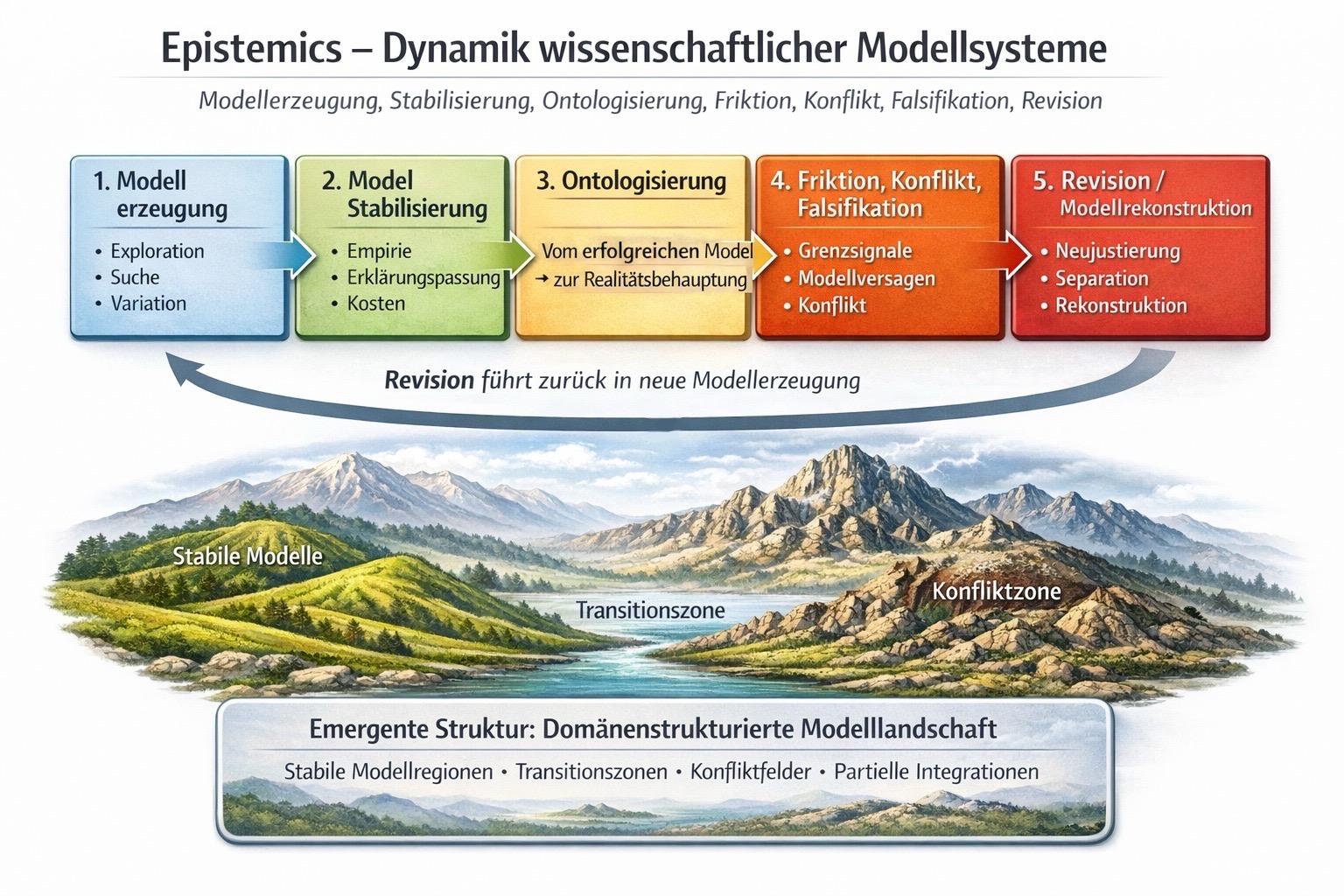 Schaubild zum Modellmanagement im Verlauf