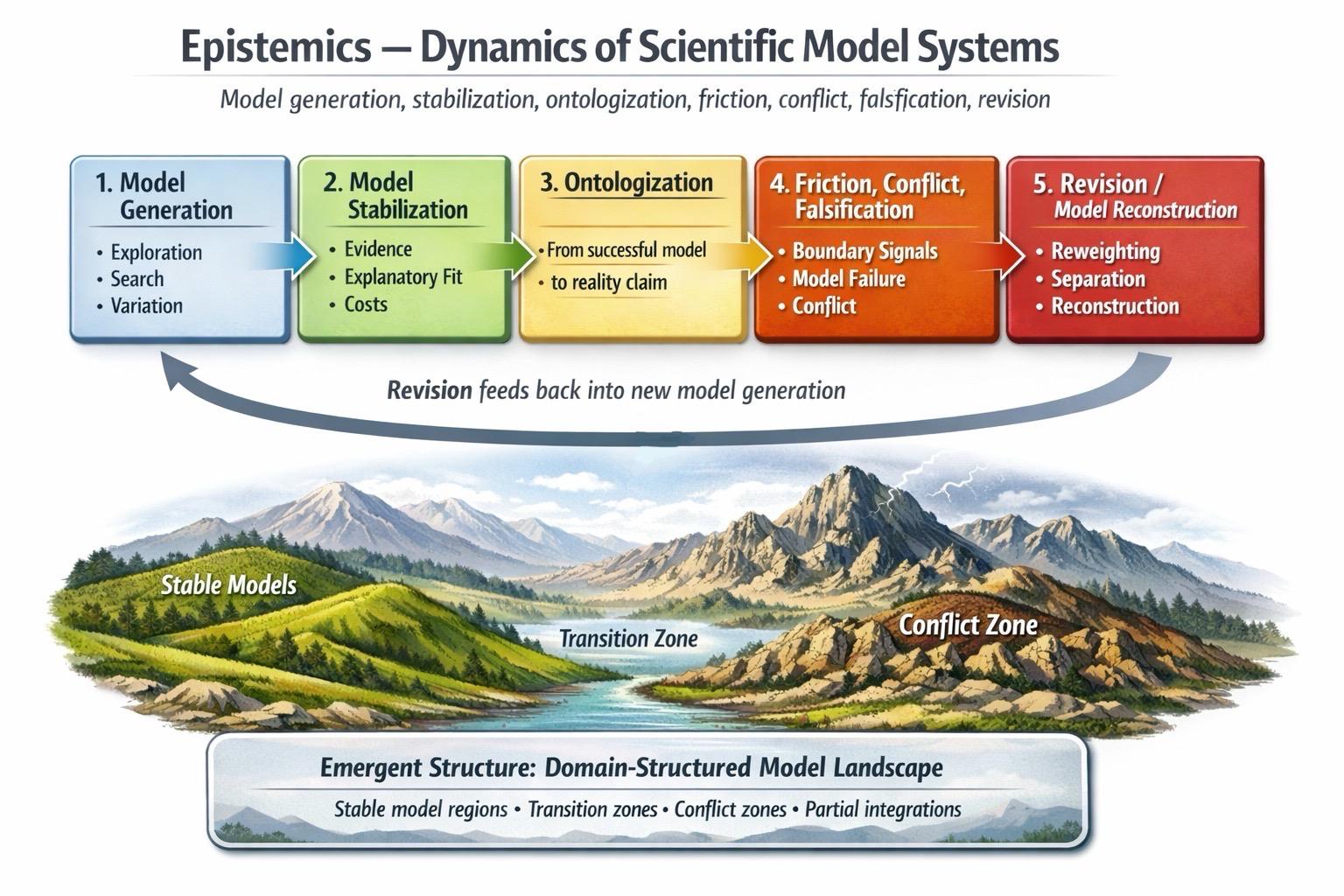 Diagram of model management over time